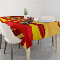 China National Day Tablecloth Dragon Great Wall Asian Skyline