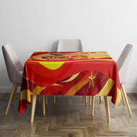 China National Day Tablecloth Dragon Great Wall Asian Skyline