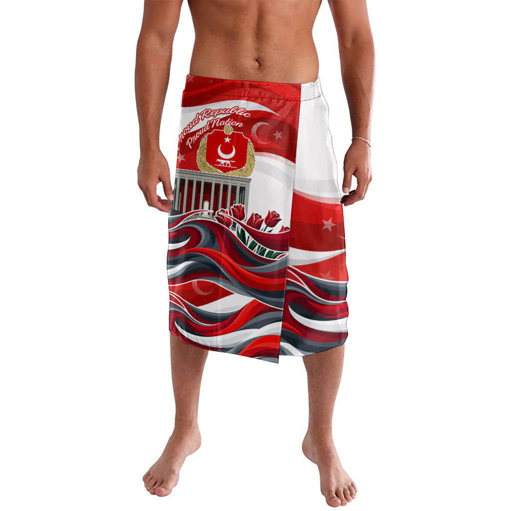 Turkey Republic Day Eagle Anitkabir Lavalava Festive Graphic Red White Turkish Flag Tulip