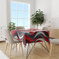 Turkey Republic Day Eagle Anitkabir Tablecloth Festive Graphic Red White Turkish Flag Tulip