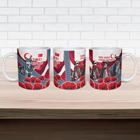 Turkey Republic Day Wolf Cappadocia Ceramic Mug Festive Red White Turkish Flag Grey Wolf