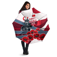 Turkey Republic Day Wolf Cappadocia Umbrella Festive Red White Turkish Flag Grey Wolf