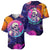 Skull Baseball Jersey I Love You in every Universe Cosmic Abstract Art - Wonder Print Shop