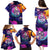 Skull Family Matching Puletasi Dress and Hawaiian Shirt I Love You in every Universe Cosmic Abstract Art - Wonder Print Shop