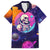 Skull Family Matching Puletasi Dress and Hawaiian Shirt I Love You in every Universe Cosmic Abstract Art - Wonder Print Shop