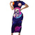 Skull Family Matching Short Sleeve Bodycon Dress and Hawaiian Shirt I Love You in every Universe Cosmic Abstract Art - Wonder Print Shop