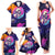 Skull Family Matching Tank Maxi Dress and Hawaiian Shirt I Love You in every Universe Cosmic Abstract Art - Wonder Print Shop