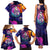 Skull Family Matching Tank Maxi Dress and Hawaiian Shirt I Love You in every Universe Cosmic Abstract Art - Wonder Print Shop