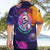 Skull Hawaiian Shirt I Love You in every Universe Cosmic Abstract Art - Wonder Print Shop