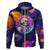 Skull Hoodie I Love You in every Universe Cosmic Abstract Art - Wonder Print Shop