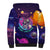 Skull Sherpa Hoodie I Love You in every Universe Cosmic Abstract Art - Wonder Print Shop