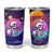 Skull Tumbler Cup I Love You in every Universe Cosmic Abstract Art