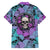 Skull Pattern Family Matching Off Shoulder Short Dress and Hawaiian Shirt Your Are Not Hard To Love - Wonder Print Shop