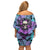 Skull Pattern Family Matching Off Shoulder Short Dress and Hawaiian Shirt Your Are Not Hard To Love - Wonder Print Shop