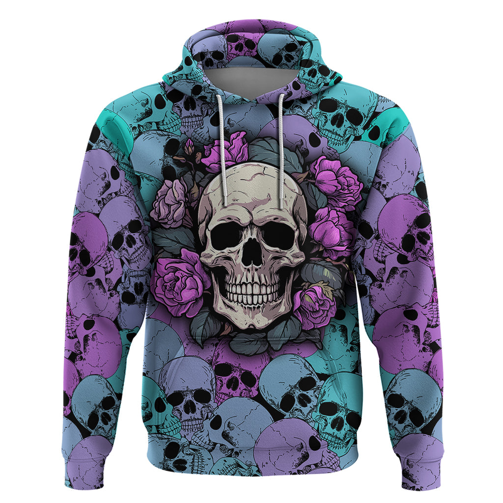 Skull Pattern Hoodie Your Are Not Hard To Love - Wonder Print Shop