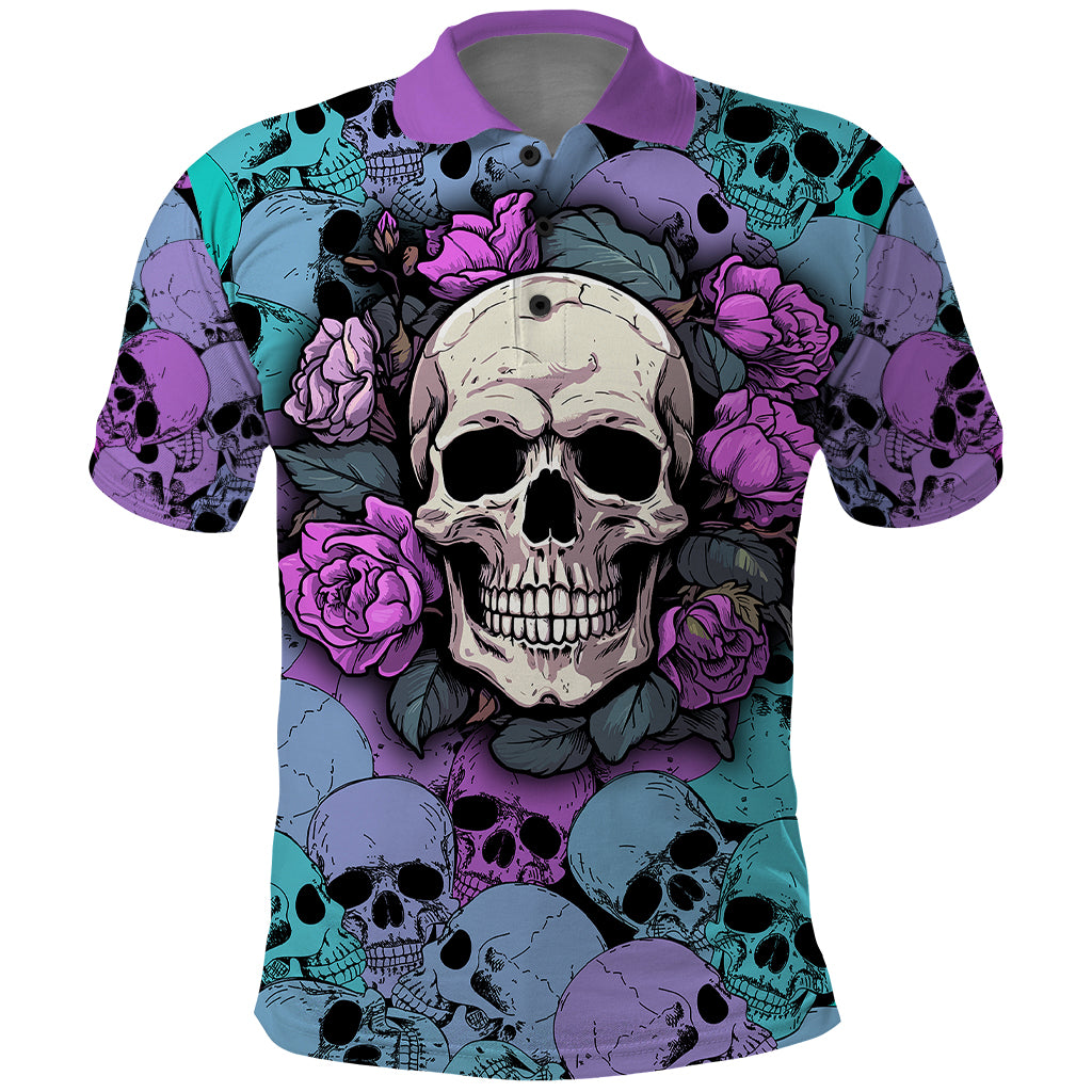 Skull Pattern Polo Shirt Your Are Not Hard To Love - Wonder Print Shop