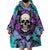 Skull Pattern Wearable Blanket Hoodie Your Are Not Hard To Love - Wonder Print Shop