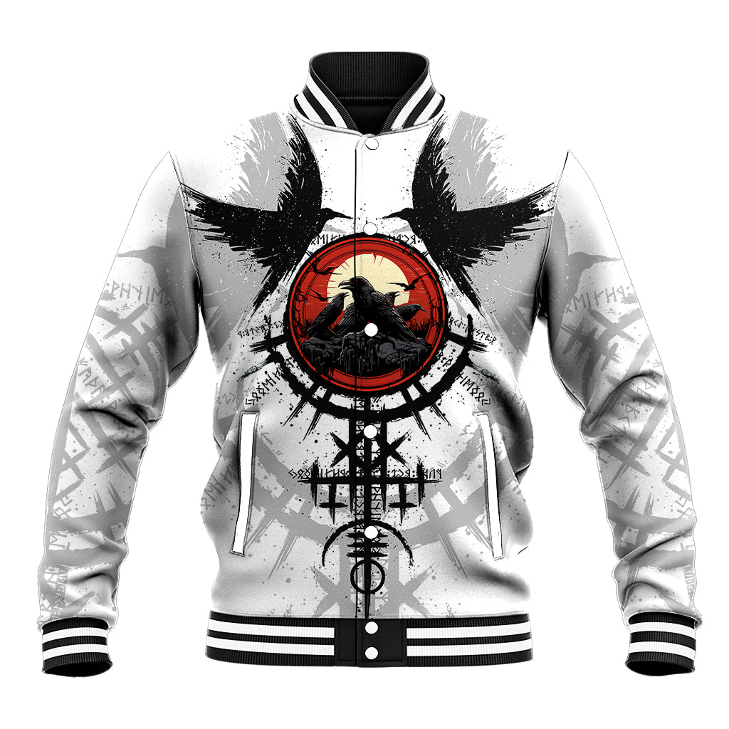 Viking Ravens Baseball Jacket Can't Hide Our Warrior Pride - Wonder Print Shop