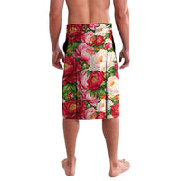 Personalized Romania Lynx And Decebalus Rex Lavalava Traditional Folk Pattern With Peony Floral Motifs