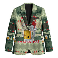 Merry Drunk I'm Christmas Blazer Xmas Holiday Patterns - Wonder Print Shop