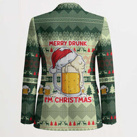 Merry Drunk I'm Christmas Blazer Xmas Holiday Patterns - Wonder Print Shop