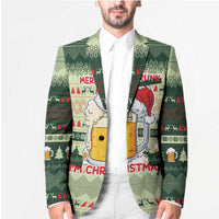 Merry Drunk I'm Christmas Blazer Xmas Holiday Patterns - Wonder Print Shop