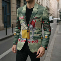 Merry Drunk I'm Christmas Blazer Xmas Holiday Patterns - Wonder Print Shop