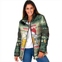 Merry Drunk I'm Christmas Padded Jacket Xmas Holiday Patterns - Wonder Print Shop