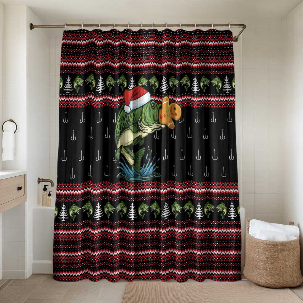 Merry Fishmas Christmas Bathroom Set Xmas Holiday Patterns - Wonder Print Shop