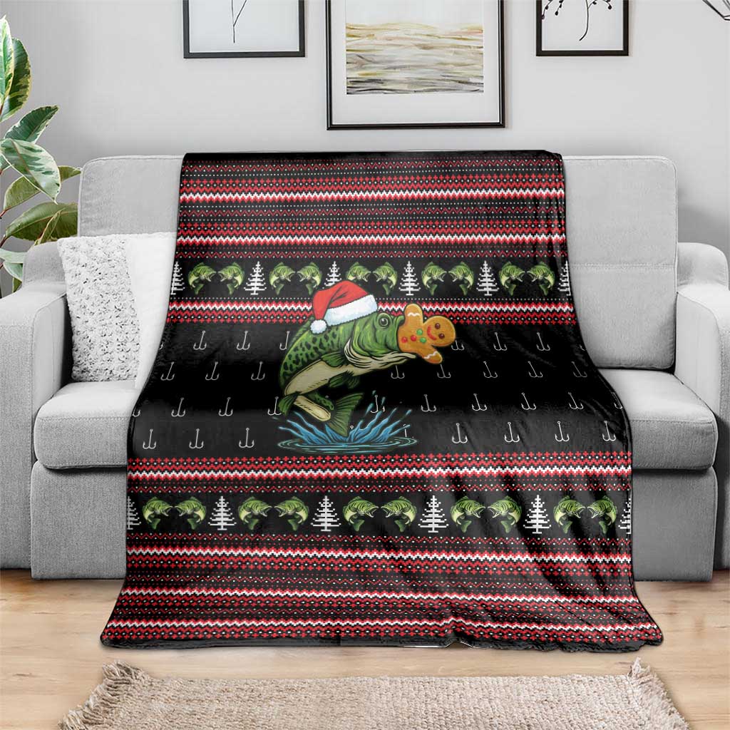 Merry Fishmas Christmas Blanket Xmas Holiday Patterns - Wonder Print Shop
