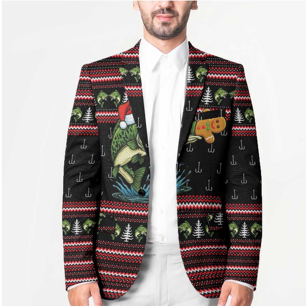 Merry Fishmas Christmas Blazer Xmas Holiday Patterns - Wonder Print Shop