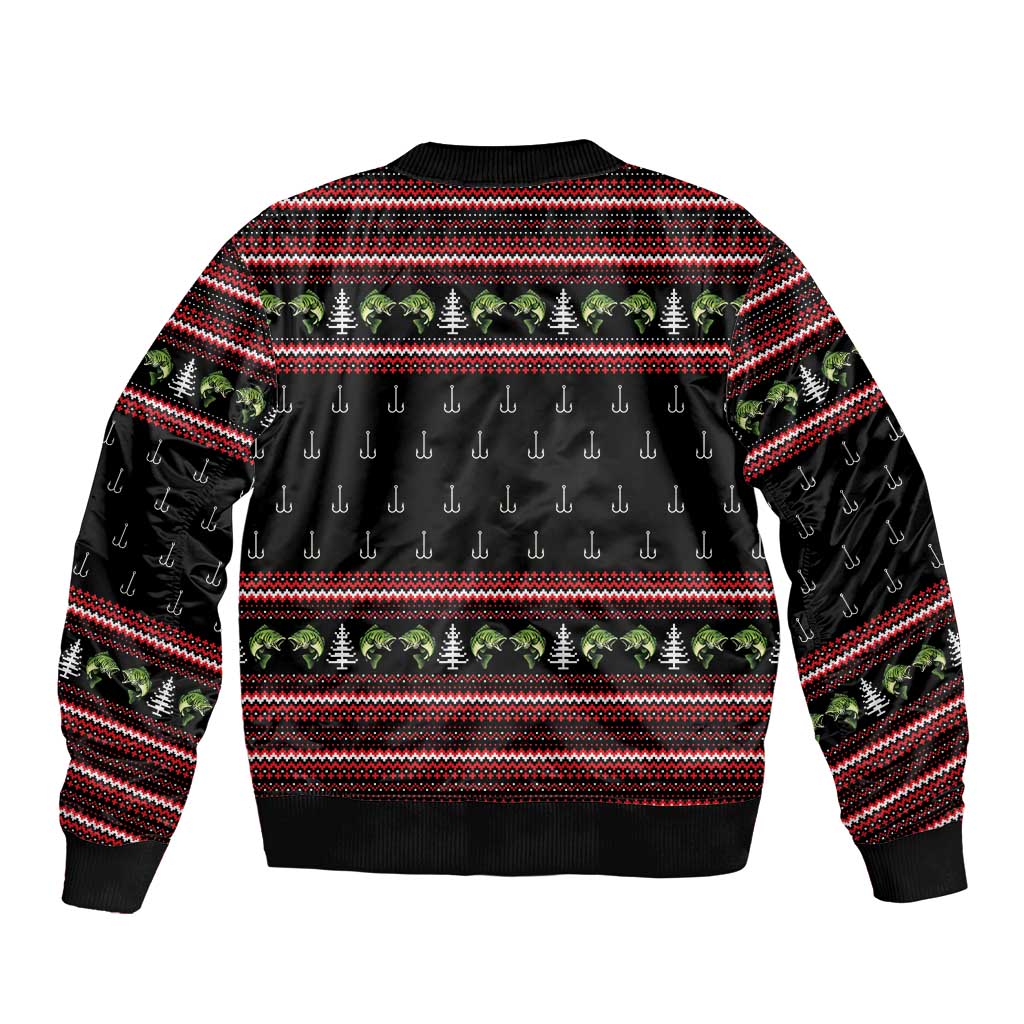 Merry Fishmas Christmas Bomber Jacket Xmas Holiday Patterns - Wonder Print Shop