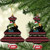 Merry Fishmas Christmas Ceramic Ornament Xmas Holiday Patterns - Wonder Print Shop