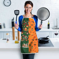 Merry Kiss My Texas Christmas Apron Xmas Holiday Patterns - Wonder Print Shop