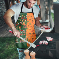 Merry Kiss My Texas Christmas Apron Xmas Holiday Patterns - Wonder Print Shop