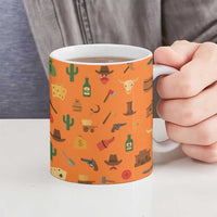 Merry Kiss My Texas Christmas Ceramic Mug Xmas Holiday Patterns - Wonder Print Shop
