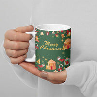 Merry Kiss My Texas Christmas Ceramic Mug Xmas Holiday Patterns - Wonder Print Shop