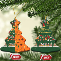 Merry Kiss My Texas Christmas Ceramic Ornament Xmas Holiday Patterns - Wonder Print Shop