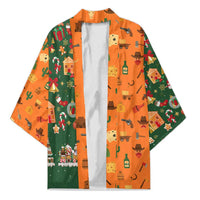 Merry Kiss My Texas Christmas Kimono Xmas Holiday Patterns - Wonder Print Shop