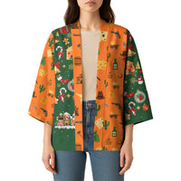 Merry Kiss My Texas Christmas Kimono Xmas Holiday Patterns - Wonder Print Shop