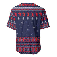 Merry Krampus Christmas Baseball Jersey Xmas Holiday Patterns - Wonder Print Shop
