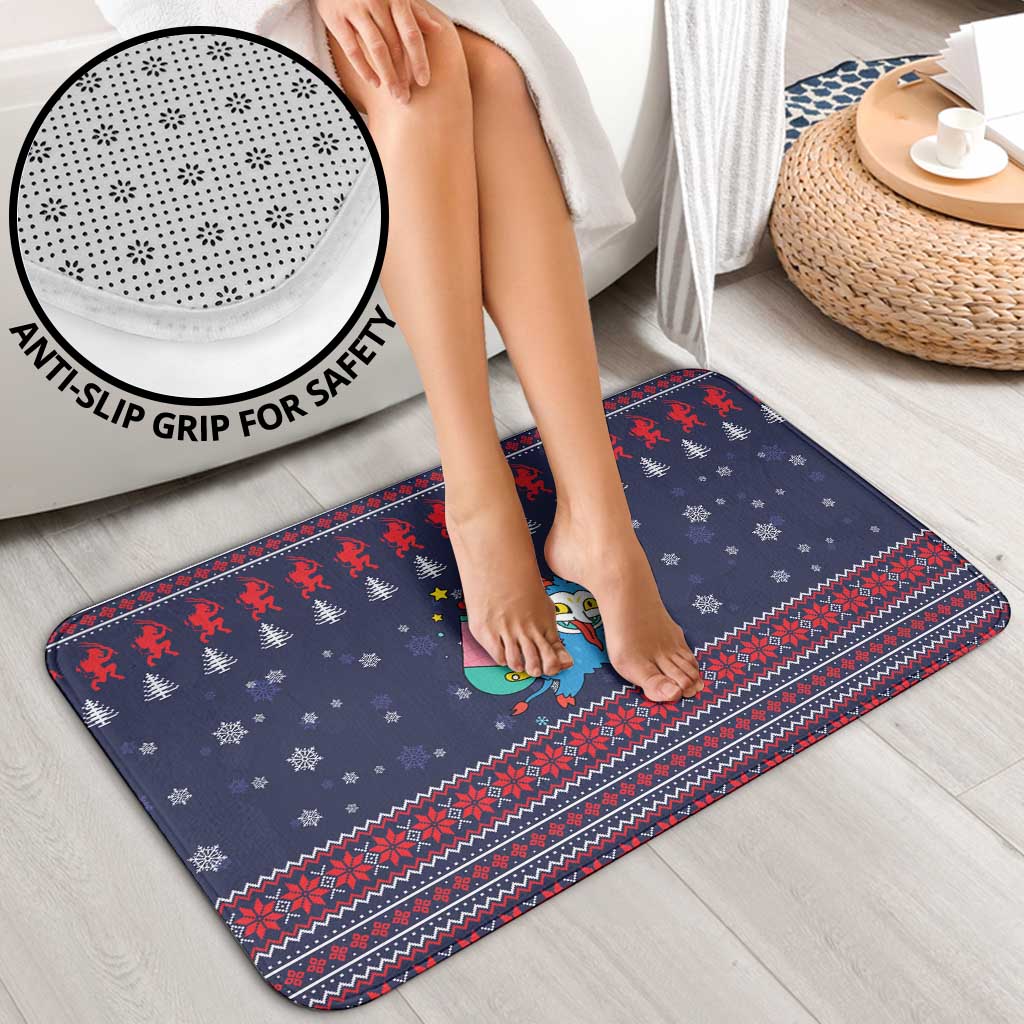 Merry Krampus Christmas Bathroom Set Xmas Holiday Patterns - Wonder Print Shop