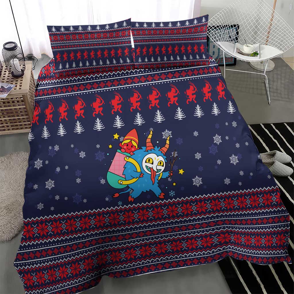Merry Krampus Christmas Bedding Set Xmas Holiday Patterns - Wonder Print Shop