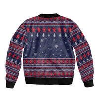 Merry Krampus Christmas Bomber Jacket Xmas Holiday Patterns - Wonder Print Shop