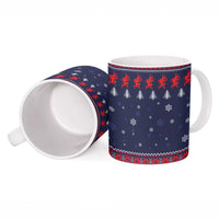 Merry Krampus Christmas Ceramic Mug Xmas Holiday Patterns - Wonder Print Shop