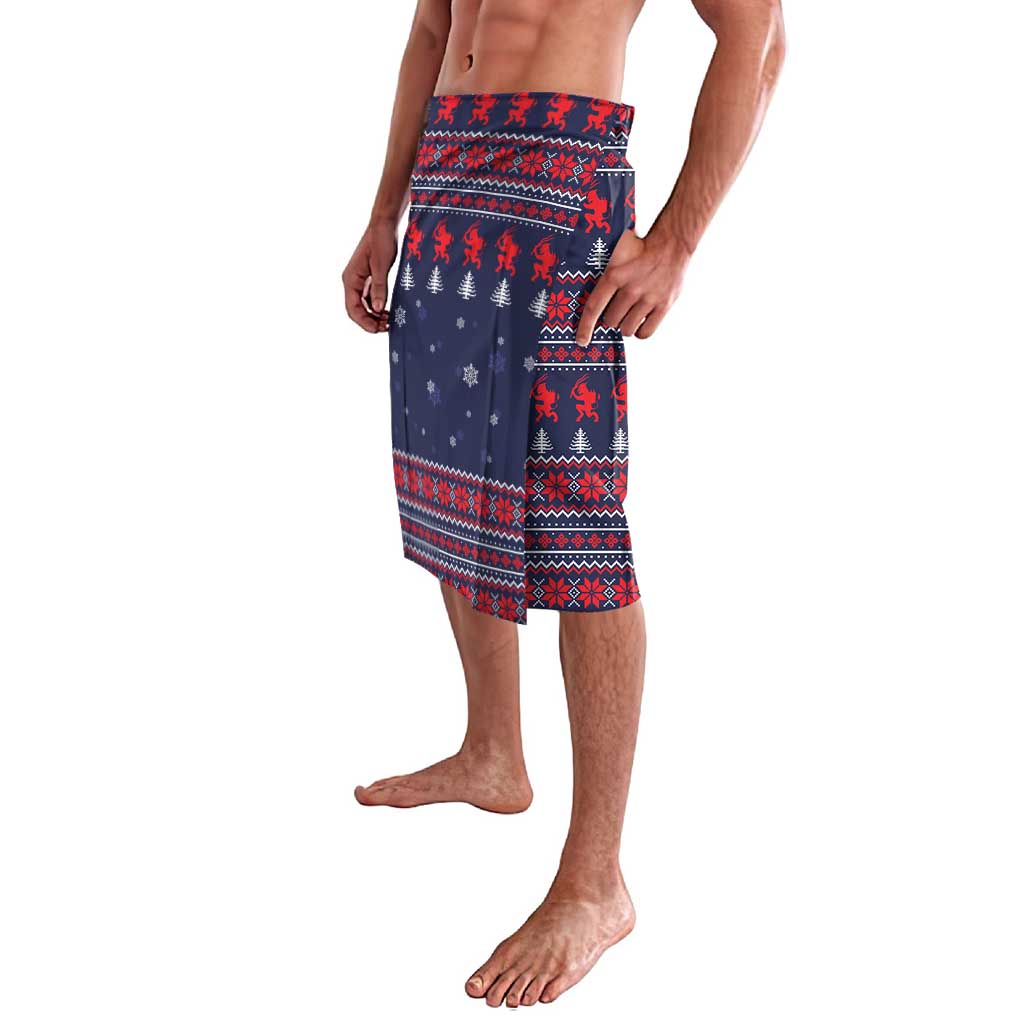 Merry Krampus Christmas Lavalava Xmas Holiday Patterns - Wonder Print Shop