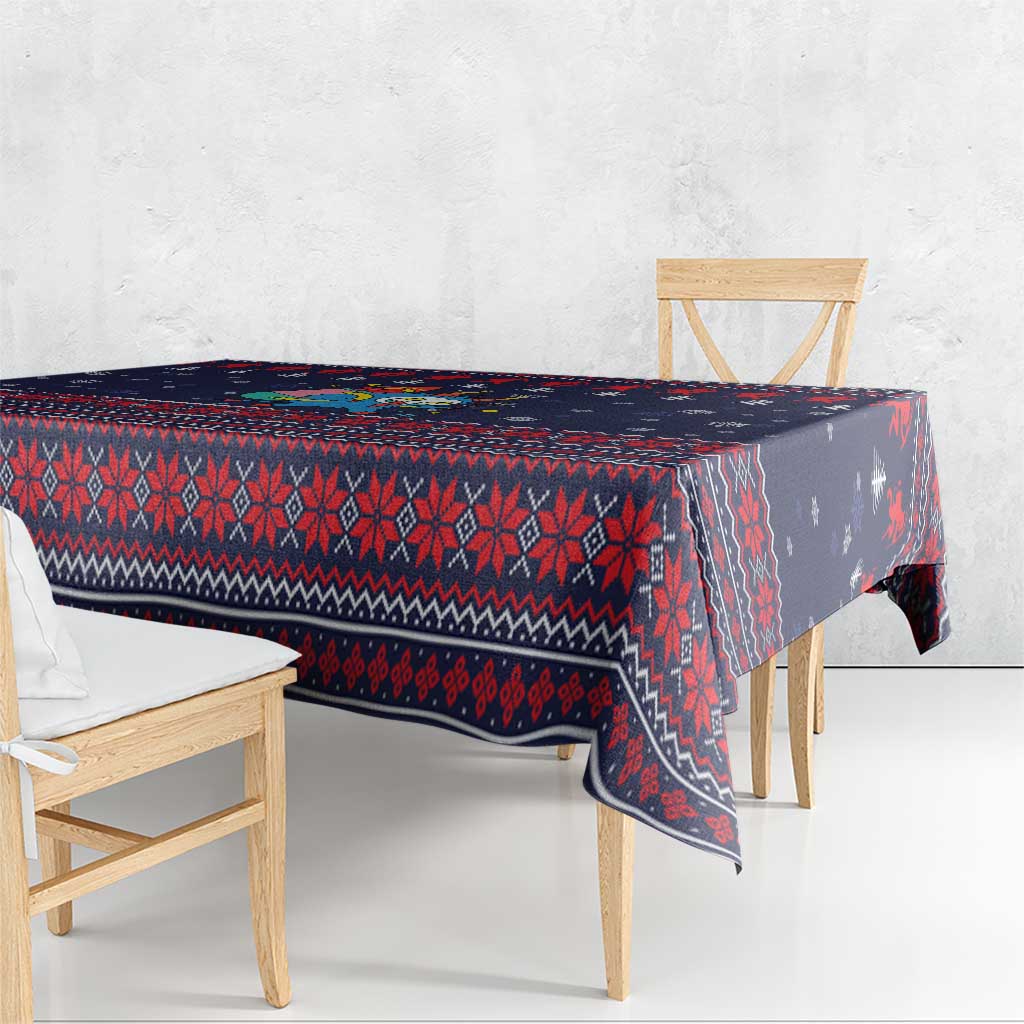 Merry Krampus Christmas Tablecloth Xmas Holiday Patterns - Wonder Print Shop