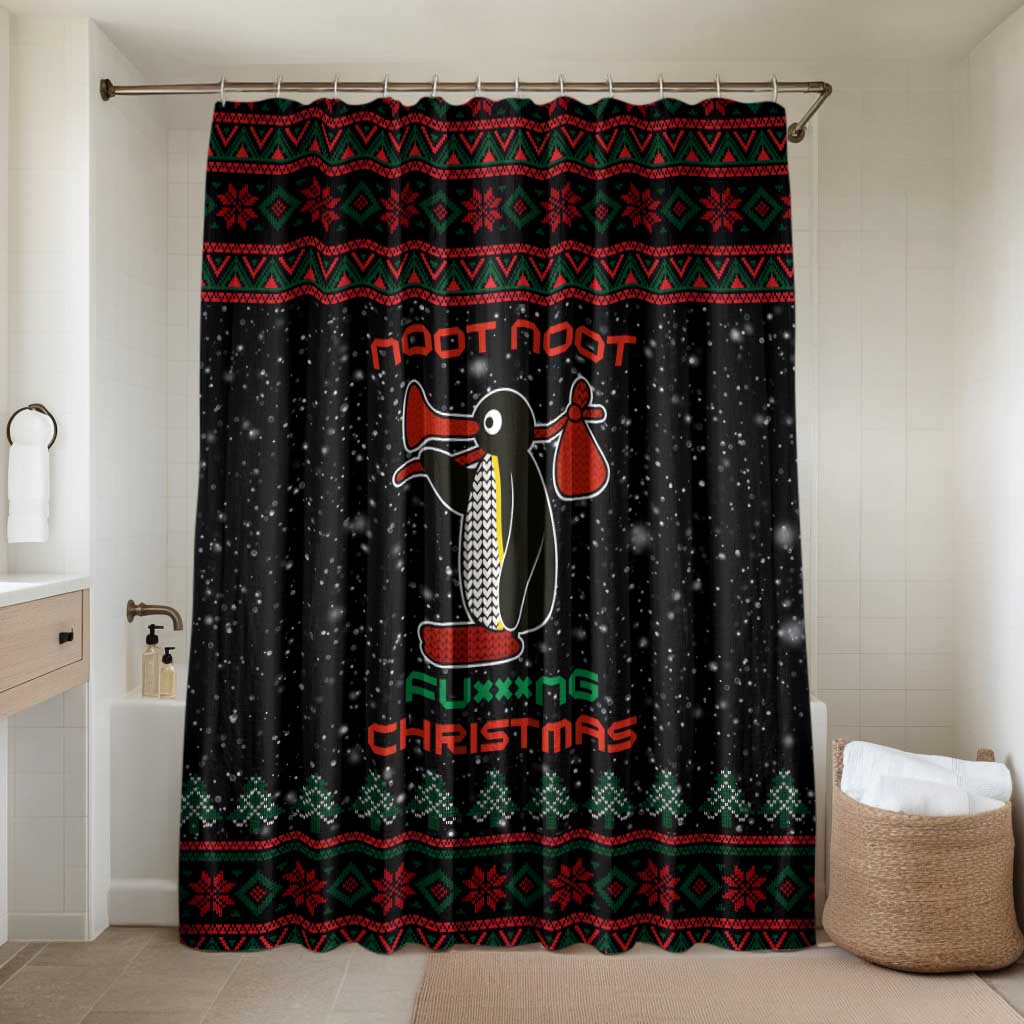 Penguin Tree Christmas Bathroom Set Xmas Holiday Patterns - Wonder Print Shop