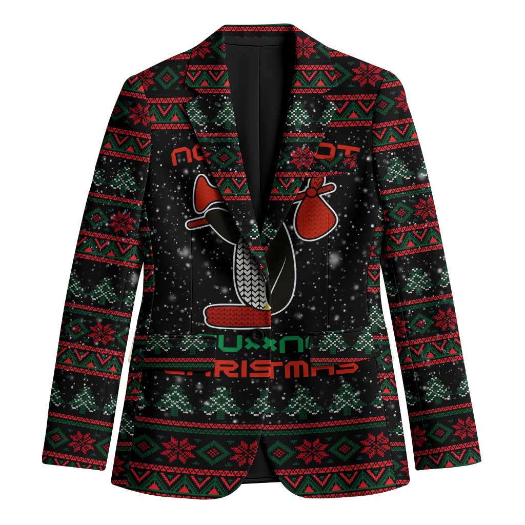 Penguin Tree Christmas Blazer Xmas Holiday Patterns - Wonder Print Shop