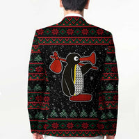 Penguin Tree Christmas Blazer Xmas Holiday Patterns - Wonder Print Shop